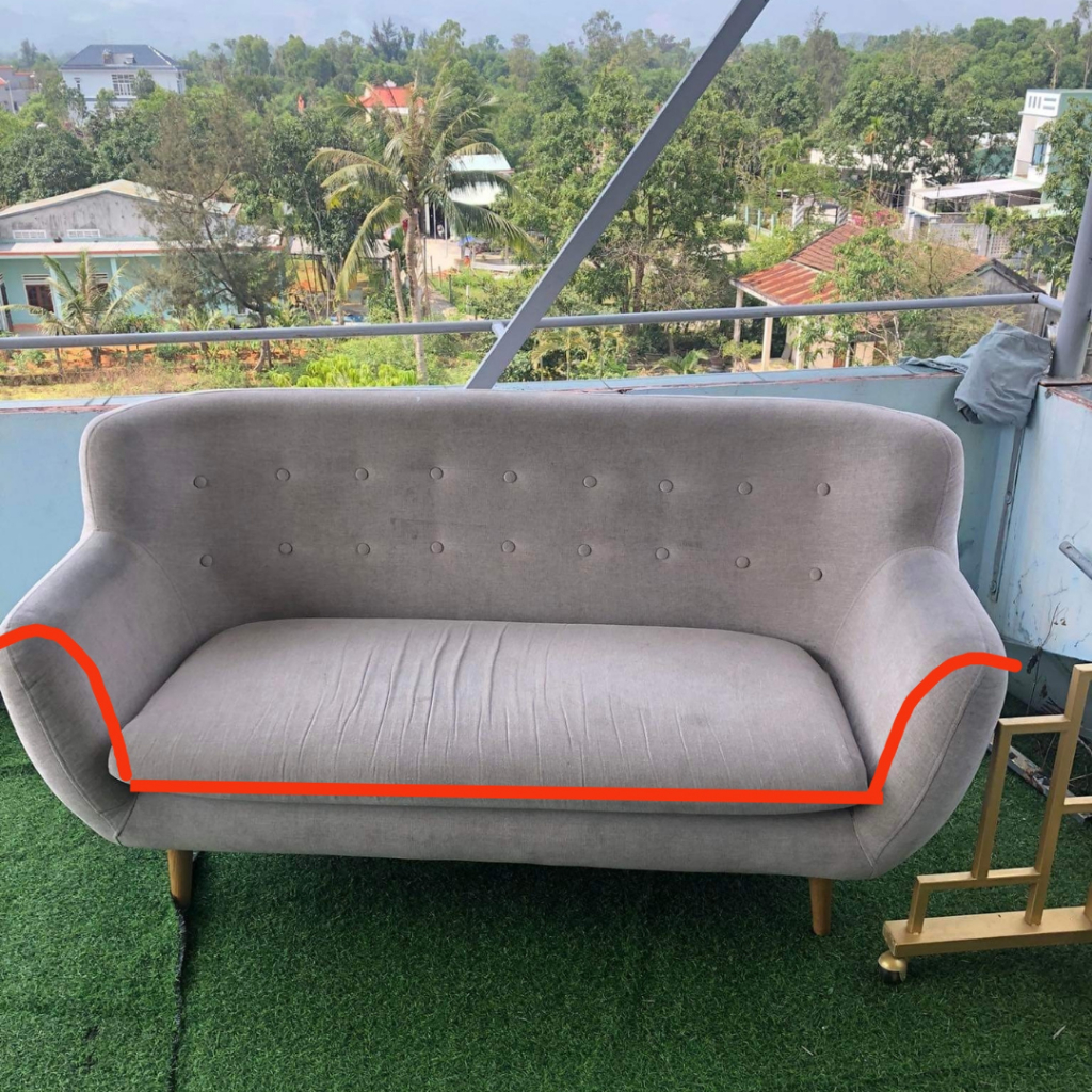 Ga bọc ghế sofa văng size XXL thun mỏng mịn, mềm mại co giãn