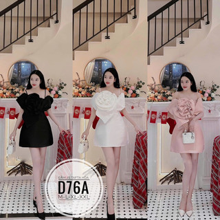 Đầm 2S tafta hoa D76A