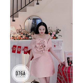 Đầm 2S tafta hoa D76A