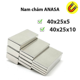 Nam châm đất hiếm 40x25x5/10mm siêu mạnh N35