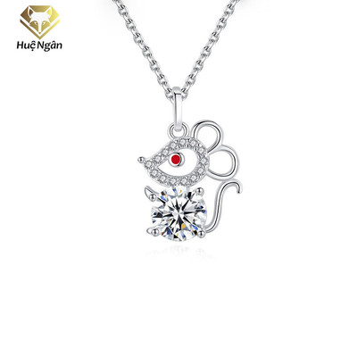 Dây chuyền nữ bạc Ý 925 Huệ Ngân - Gold Mouse PP1786
