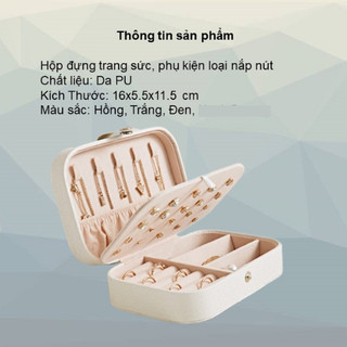 Hộp đựng trang sức chất liệu da sang trọng.hộp đựng trang sức mini