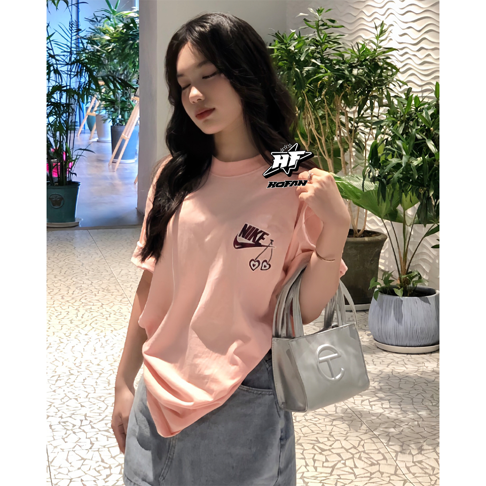 áo thun nam nữ NIKE VALENTINE Cotton 100%, Form Oversize cao cấp VNXK ảnh thật