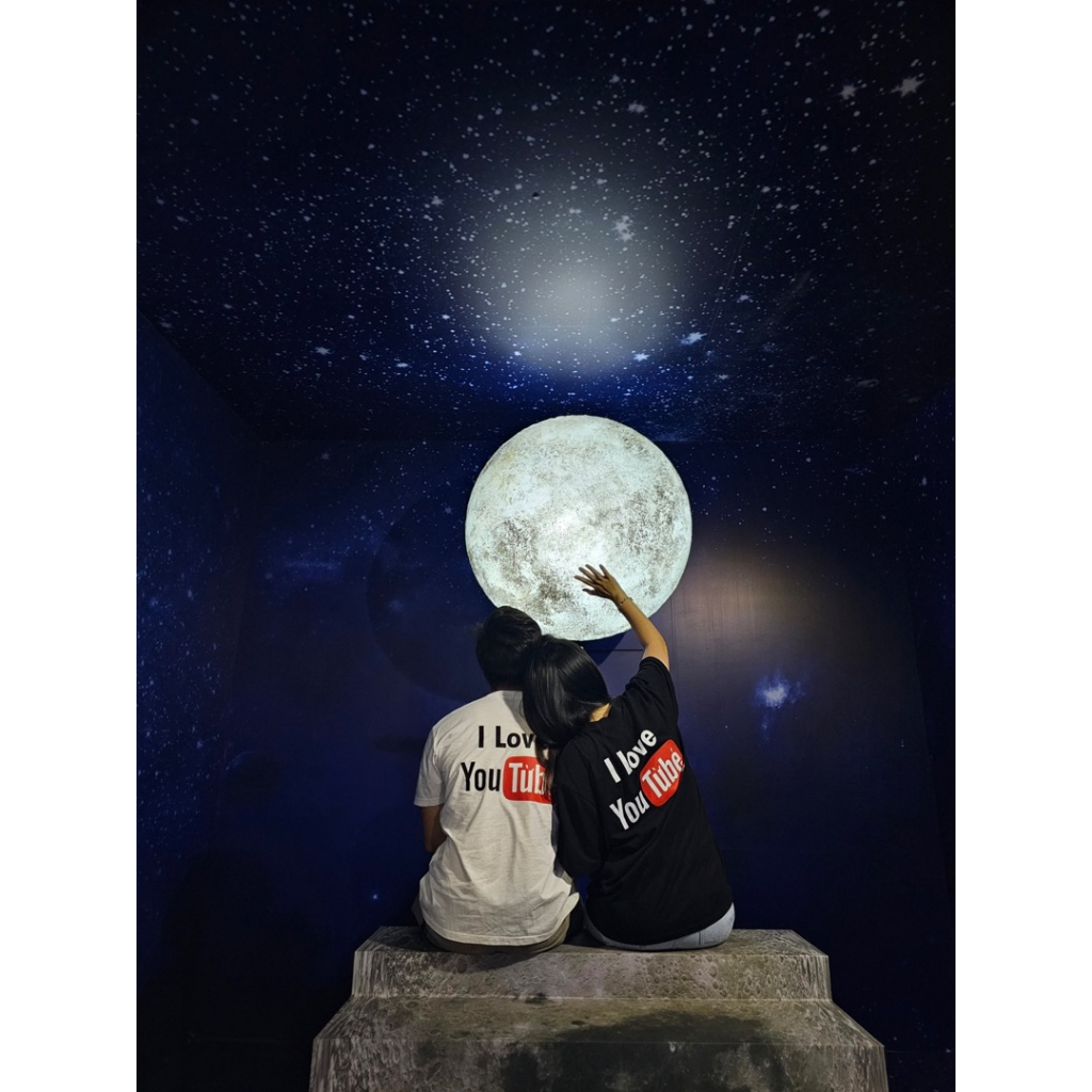 Áo thun unisex nam nữ I LOVE YOU TỪ BÉ cotton form rộng oversize màu đen 100% cotton 2c cao cấp