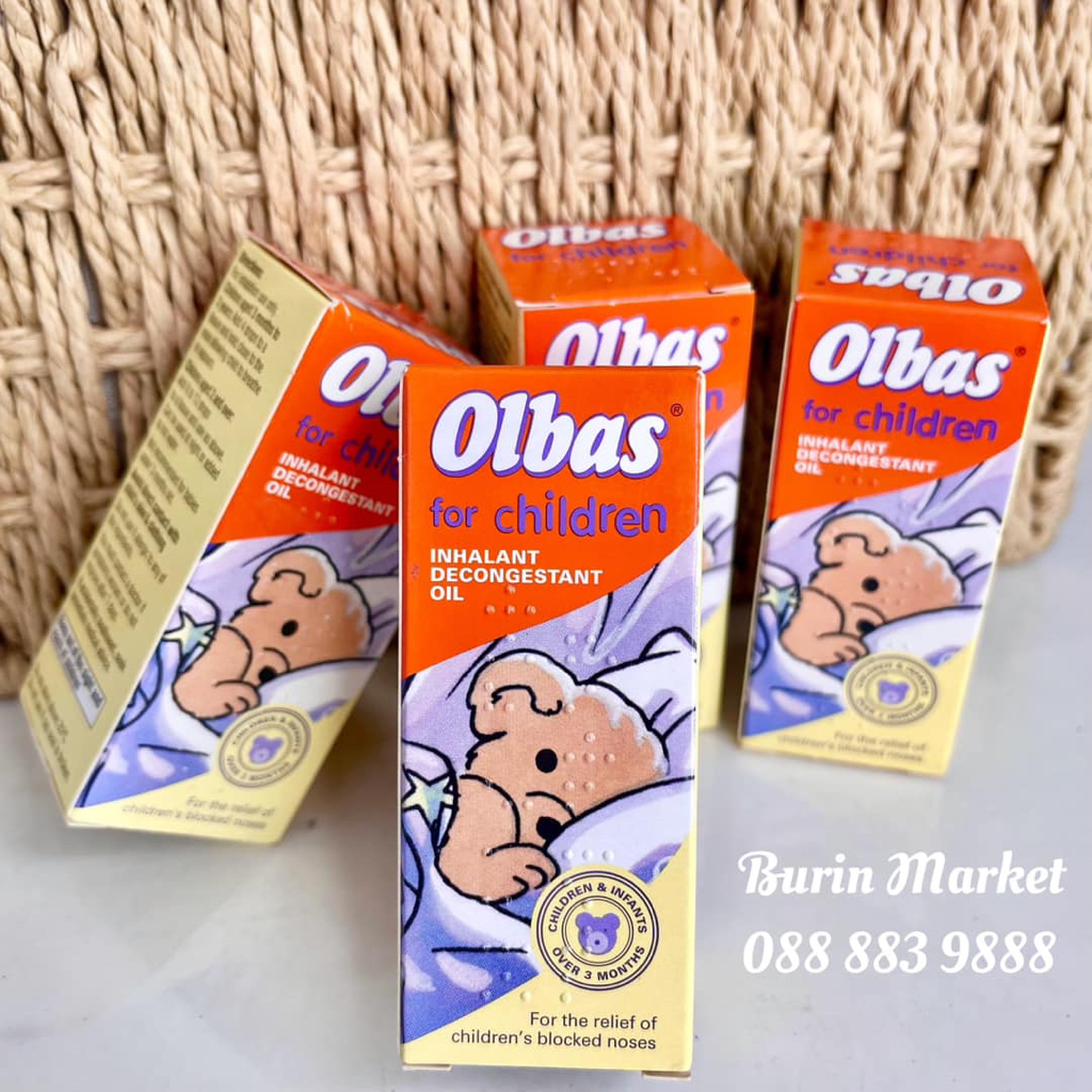 Tinh dầu xông mũi chống ngạt Olbas cho trẻ từ 3 tháng lọ 12ml DATE 8/2023 - Burin Market