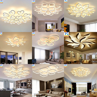 Đèn ốp trần 12 15 Cánh Mâm ốp trần trang trí phòng nội thất ngoại thất