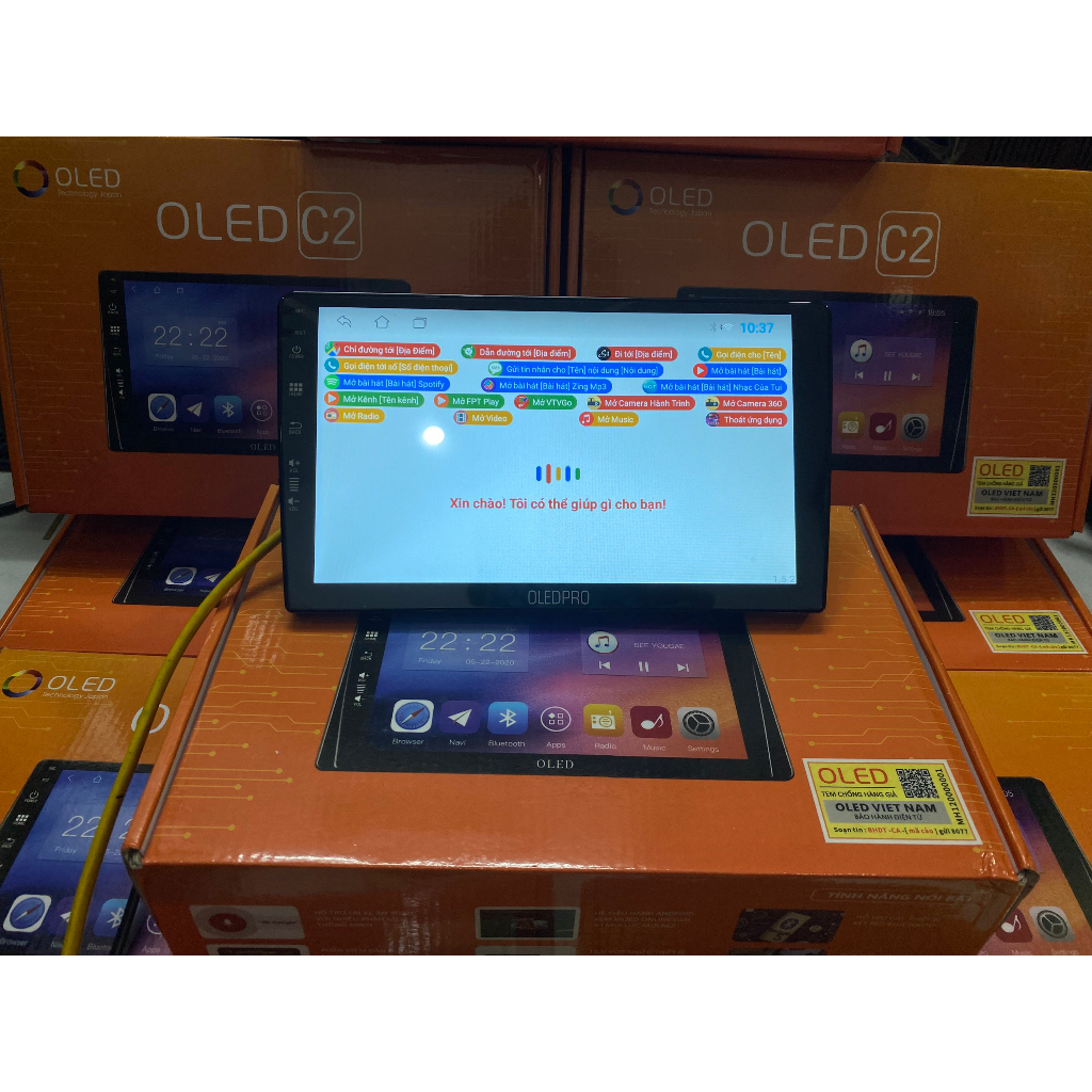 Màn hình OLEDPRO WIFI RAM 2-32G cho xe HYUNDAI I20, có sẵn bản đồ NAVITEL, YOUTUBE VANCED