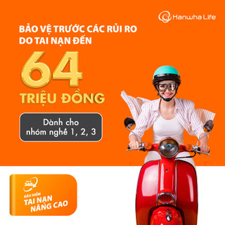 Toàn Quốc [E-Voucher] Hanwha Life Việt Nam - Bảo Vệ 365 - Bảo Hiểm Tai Nạn Nâng Cao - Nhóm Nghề 1, 2, 3