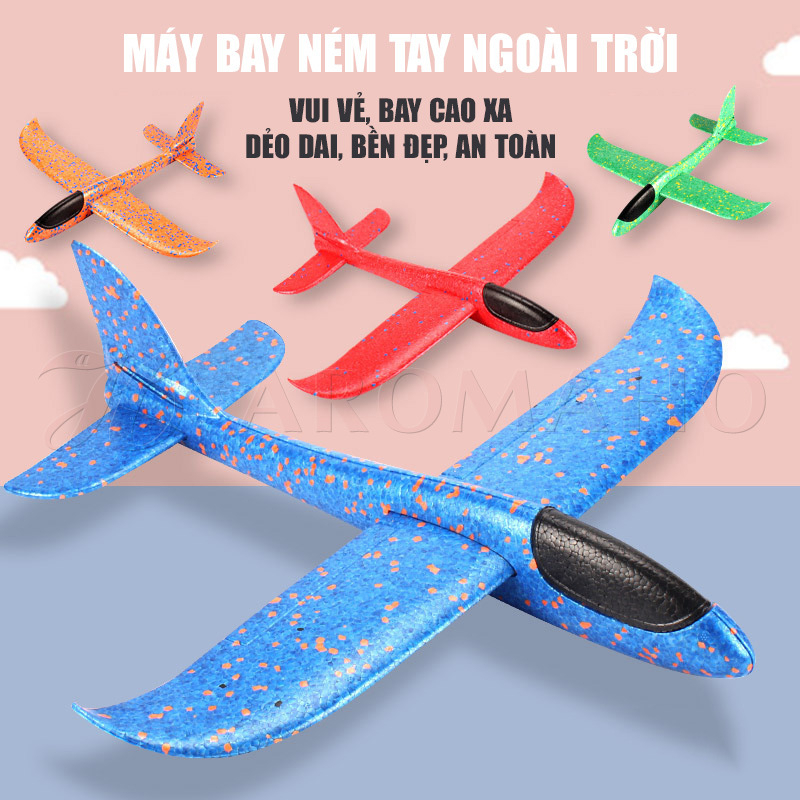 Đồ chơi trẻ em máy bay ném tay quà tặng cho bé vui chơi vận động thể chất AromaHo-016