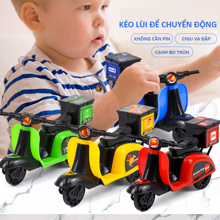 Đồ chơi trẻ em xe máy mini quà tặng cho bé trai bé gái vui chơi năng động AromaHo-019