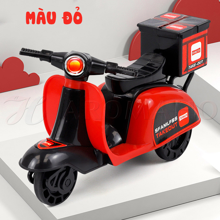 Đồ chơi trẻ em xe máy mini quà tặng cho bé trai bé gái vui chơi năng động AromaHo-019