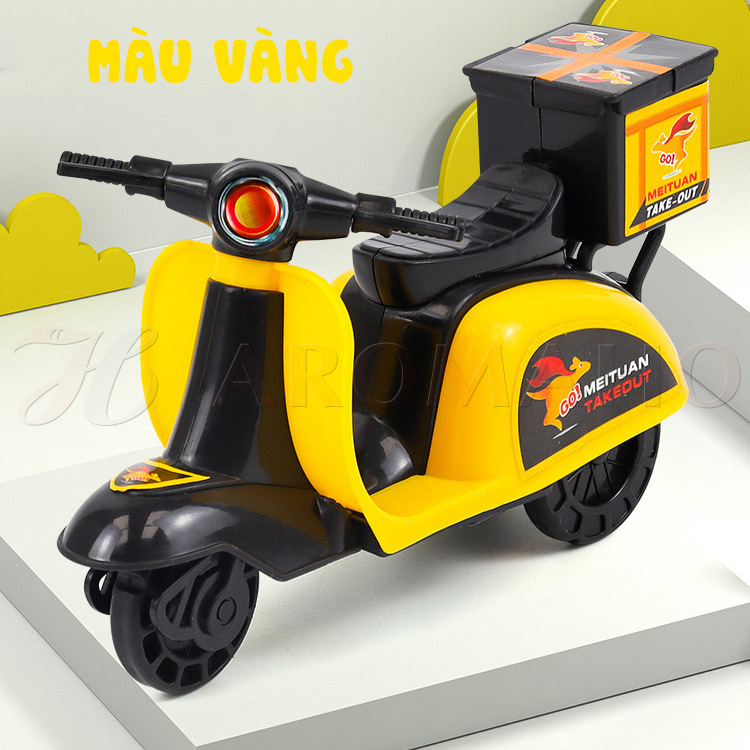 Đồ chơi trẻ em xe máy mini quà tặng cho bé trai bé gái vui chơi năng động AromaHo-019