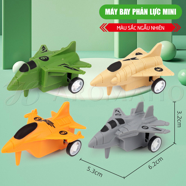 Đồ chơi trẻ em máy bay phản lực mini quà tặng cho bé vui chơi AromaHo-020