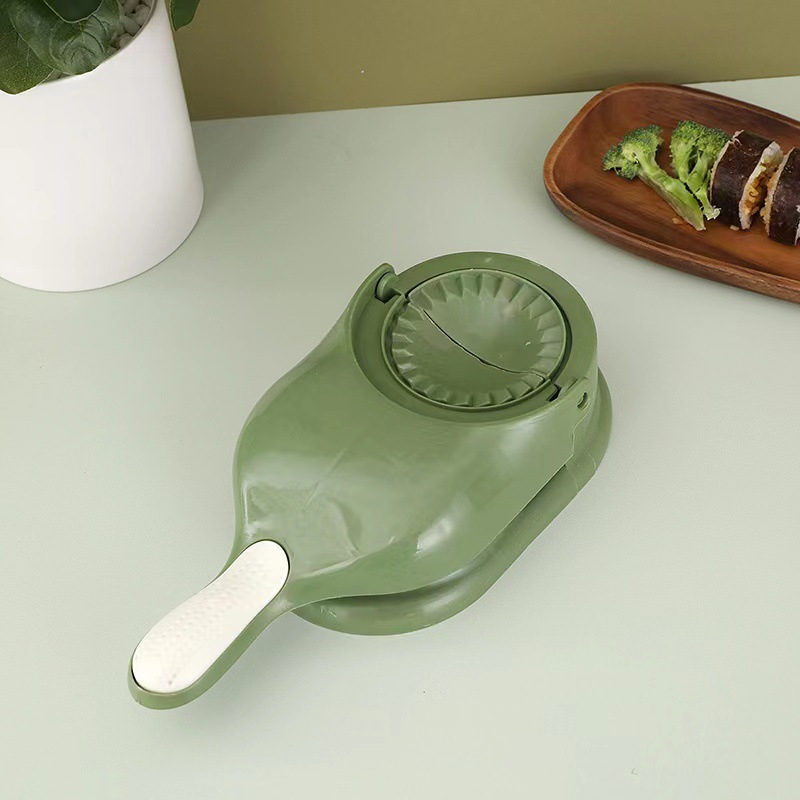 Dụng Cụ Làm Bánh Bao 2 Trong 1, Khuôn Ép Bột Làm Da Bánh Bao, Há Cảo, Bánh Gối Tiện Dụng Cho Nhà Bếp
