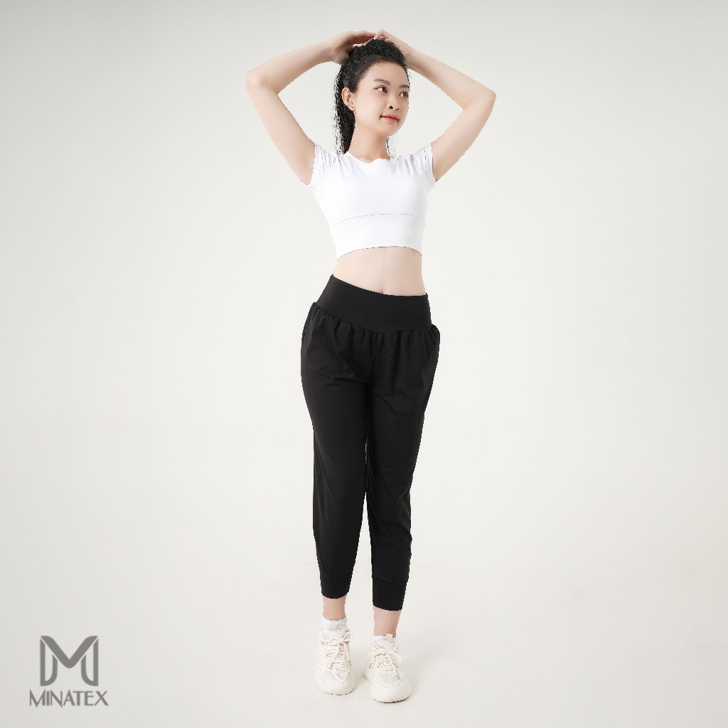 Minatex HN - Quần dài alibaba tập yoga gym, quần tập nữ, quần tập yoga, quần thể thao chất vải nhẹ form gọn đẹp
