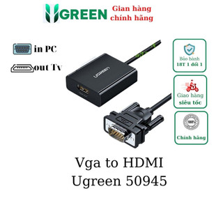 Cáp chuyển vga sang hdmi + auido ugreen 50945