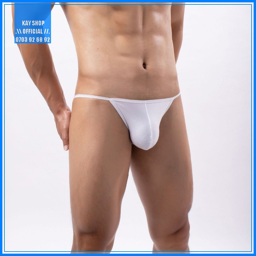 Quần lót nam tam giác sexy thun lạnh mát phong cách mới - Quần sịp nam cạp lưng mini tôn mông căng quyến rũ