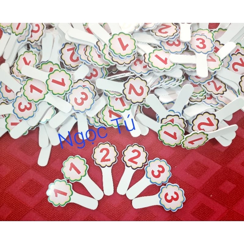 Thẻ Đáp Án ABCD Đ S Mếu Cười có cán siêu bền 2 mặt