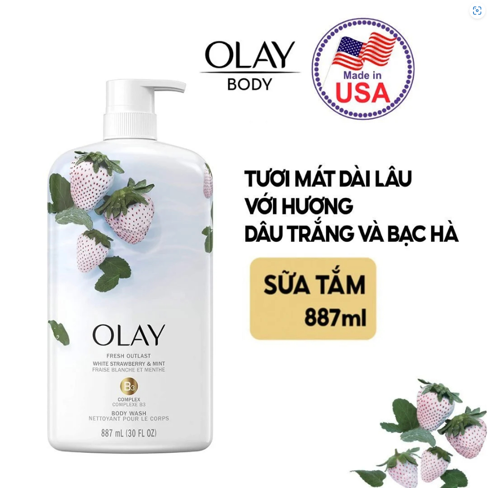 Sữa tắm Olay Body wash nhiều mùi hương 887ml