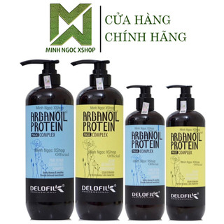 Dầu gội xả phục hồi dưỡng ẩm Delofil Arganoil Protein 500ML - 800ML chính hãng