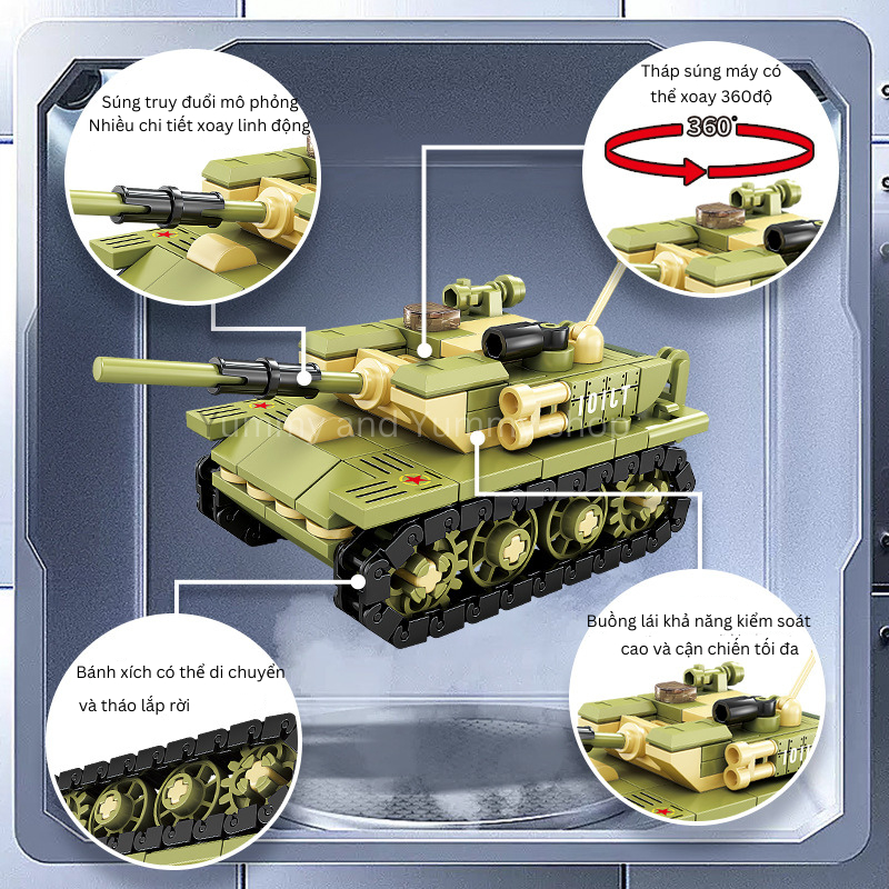 Lego xe tăng chiến đấu chủ lực 99A/Battle tank lego 99A