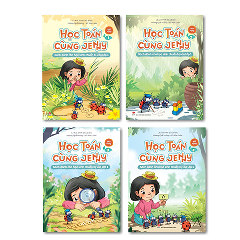 Sách - Học Toán cùng Jenny - Dành cho học sinh chuẩn bị vào lớp 1 - bộ Mở rộng ( Bộ 4 Quyển ) [ 2023 ]