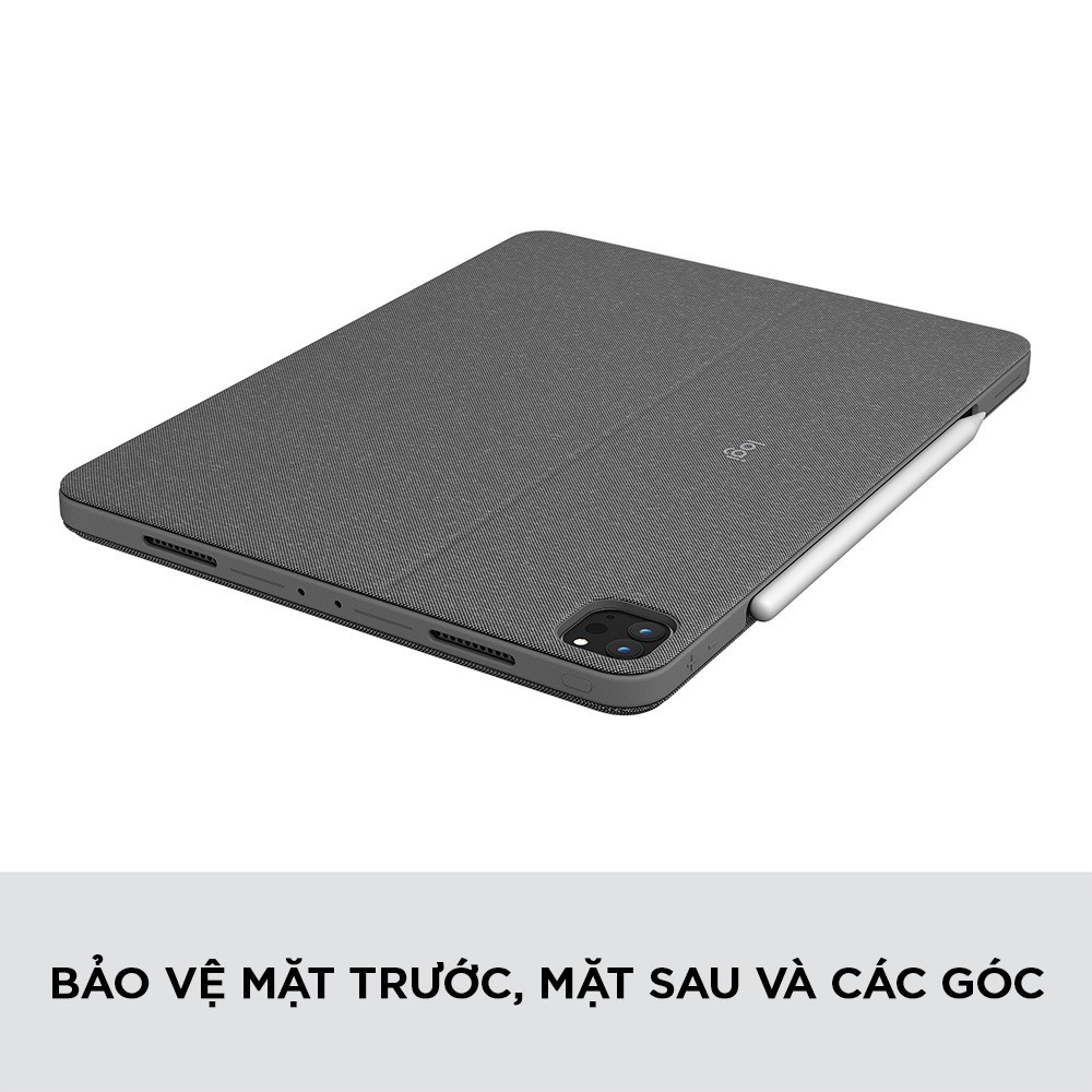 Bao da kèm bàn phím Logitech Combo Touch dành cho iPad Pro 11 và 12.9 inch - Có trackpad Hàng Chính Hãng