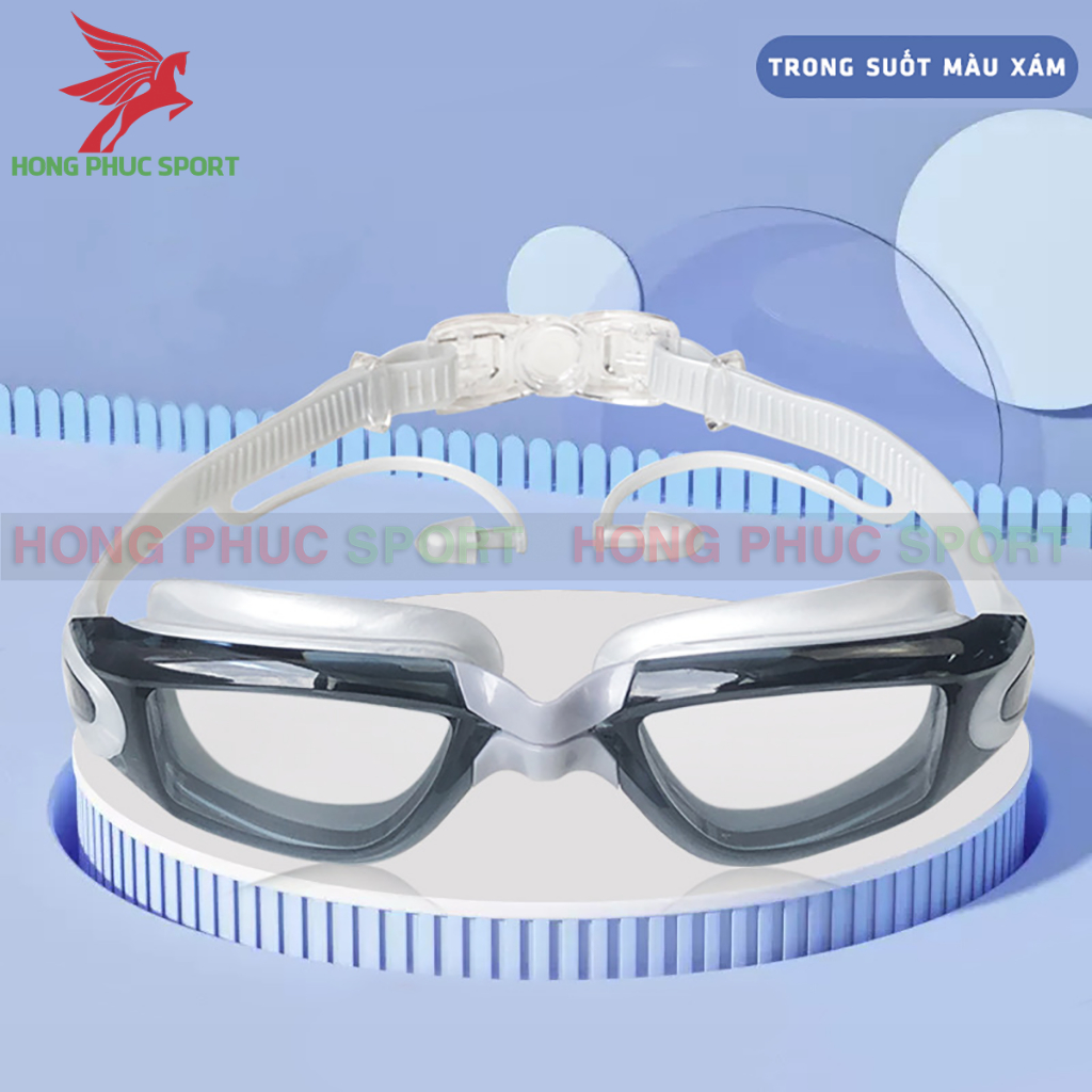 Kính bơi người lớn tráng gương HAIZID không thấm nước chống sương mù kèm bịt tai dành cho nam nữ hàng cao cấp loại 1