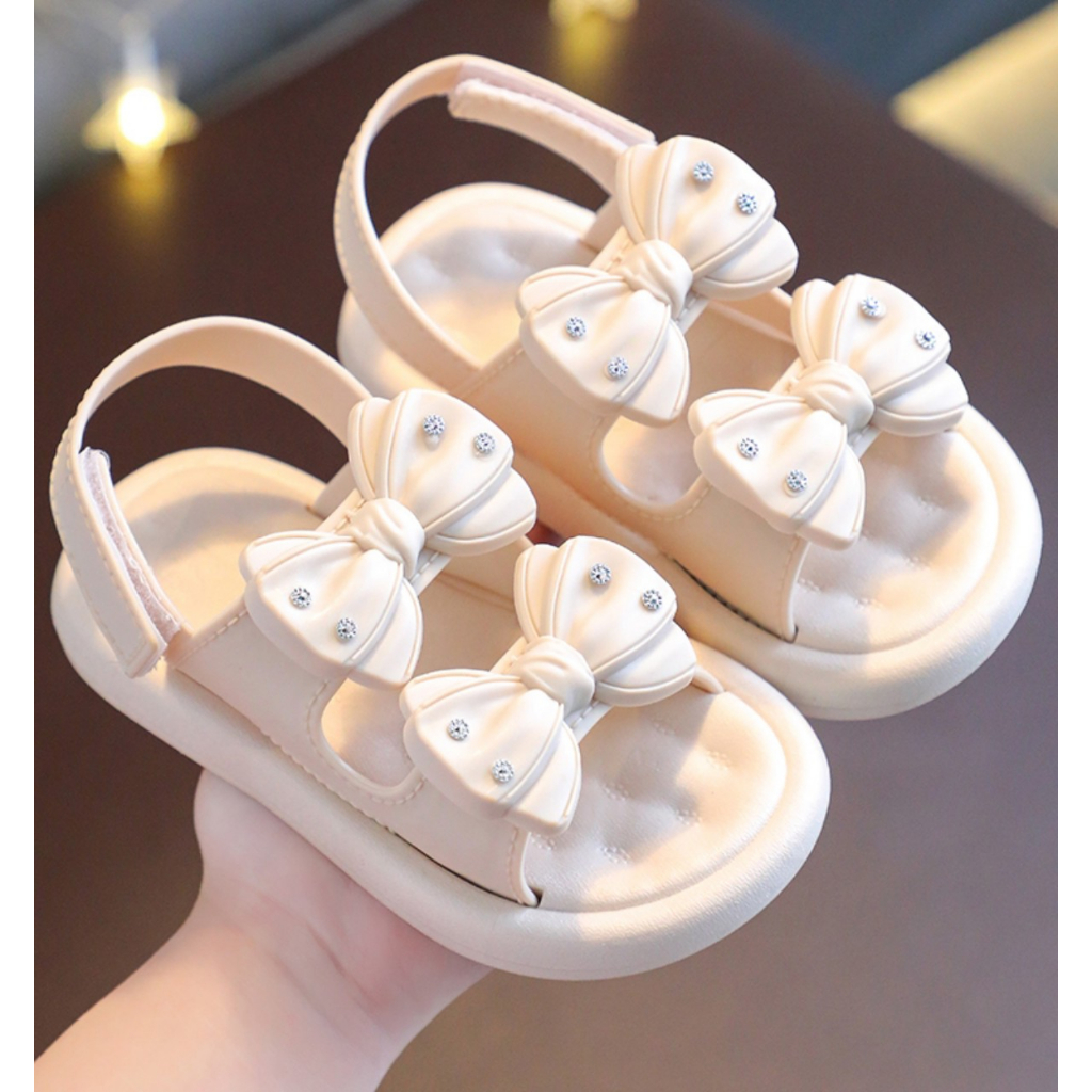 Giày sandal bé gái quai dán dẻo mềm