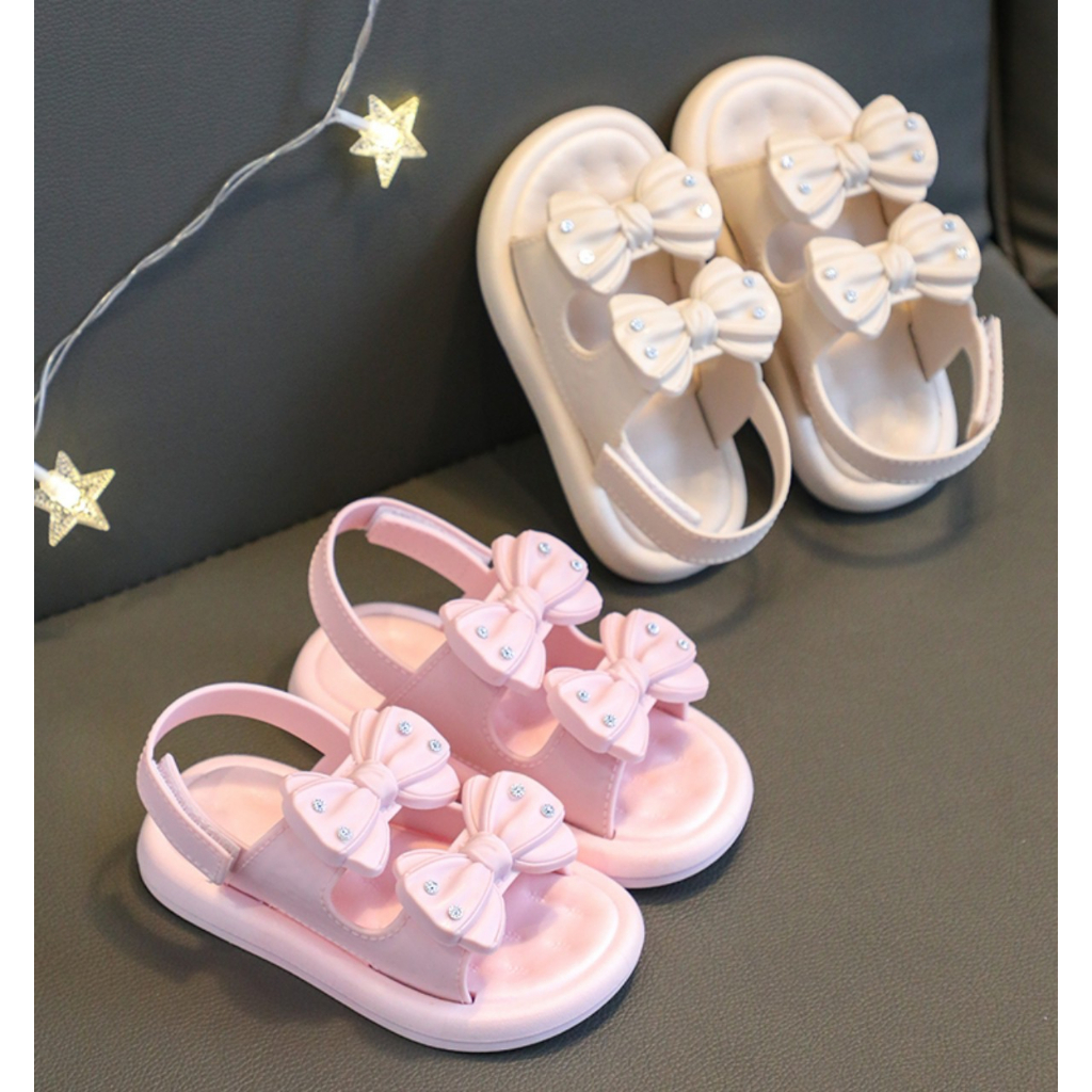 Giày sandal bé gái quai dán dẻo mềm