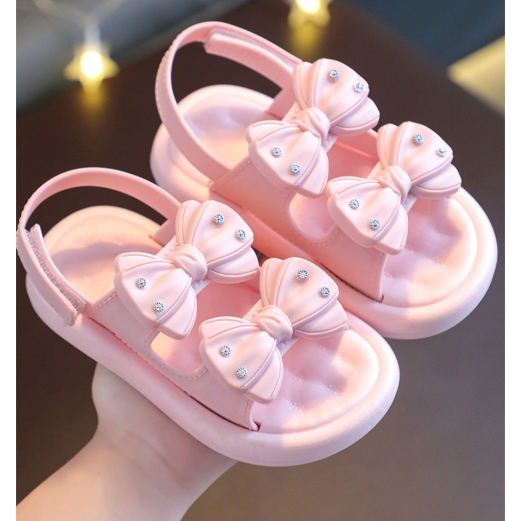 Giày sandal bé gái quai dán dẻo mềm