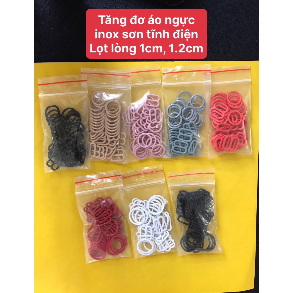 ̣(10 bộ) Khoen tăng giảm áo ngực inox sơn tĩnh điện