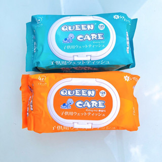 Khăn giấy uớt không mùi Queen care 125 tờ