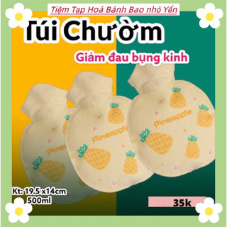 Combo 2 Túi Chườm Bụng Nóng/ Lạnh Hình Khóm - hoả tốc cần thơ