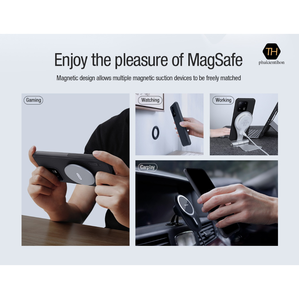 Ốp lưng điện thoại Nillkin cho Xiaomi 13/ 13 Pro Super Frosted Shield Pro - Hàng chính hãng