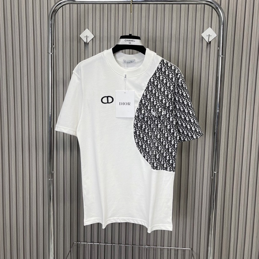 Áo Thun Di O Phối Túi Nửa Thân ❤ Áo Phông Cotton Dày Dặn Dáng Rộng Nam Nữ NVA305