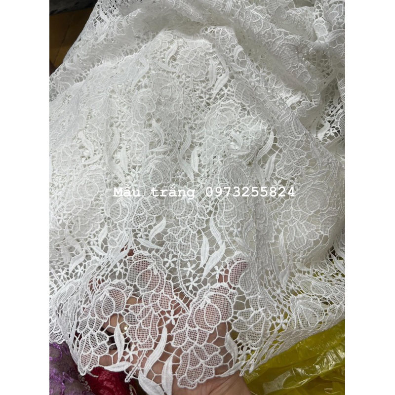 Ren chỉ loại cao cấp có 3 màu trắng, kem, tím