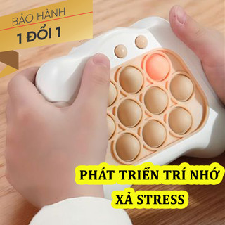 Đồ chơi pop it bóp bóp bấm nút theo nhạc tiếng anh nhiều cấp độ khó pop it fidget toy, giảm stress, bằng silicon an toàn