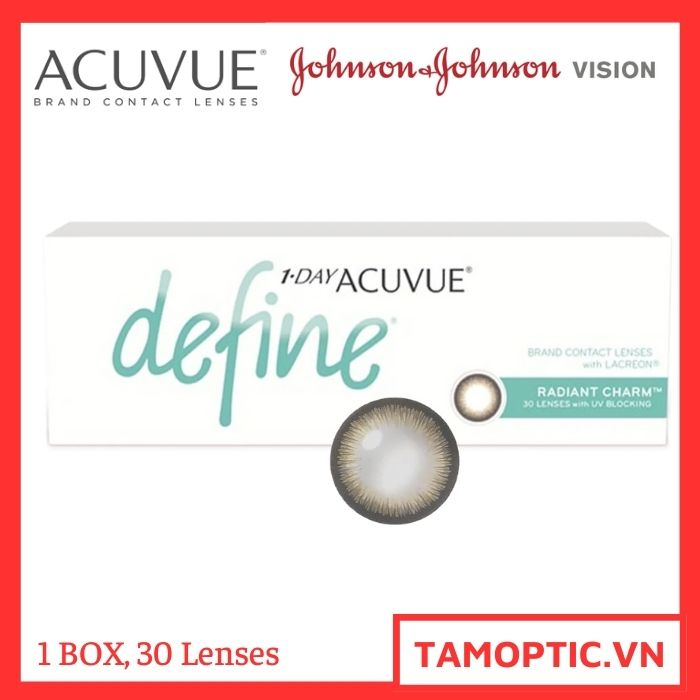 Kính Áp Tròng có màu 1-Day ACUVUE DEFINE Radiant Charm Johnson&Johnson