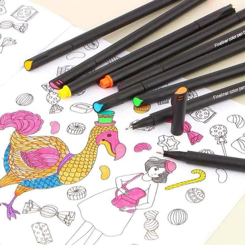 🌟Bút Fineliner Color set 100 màu