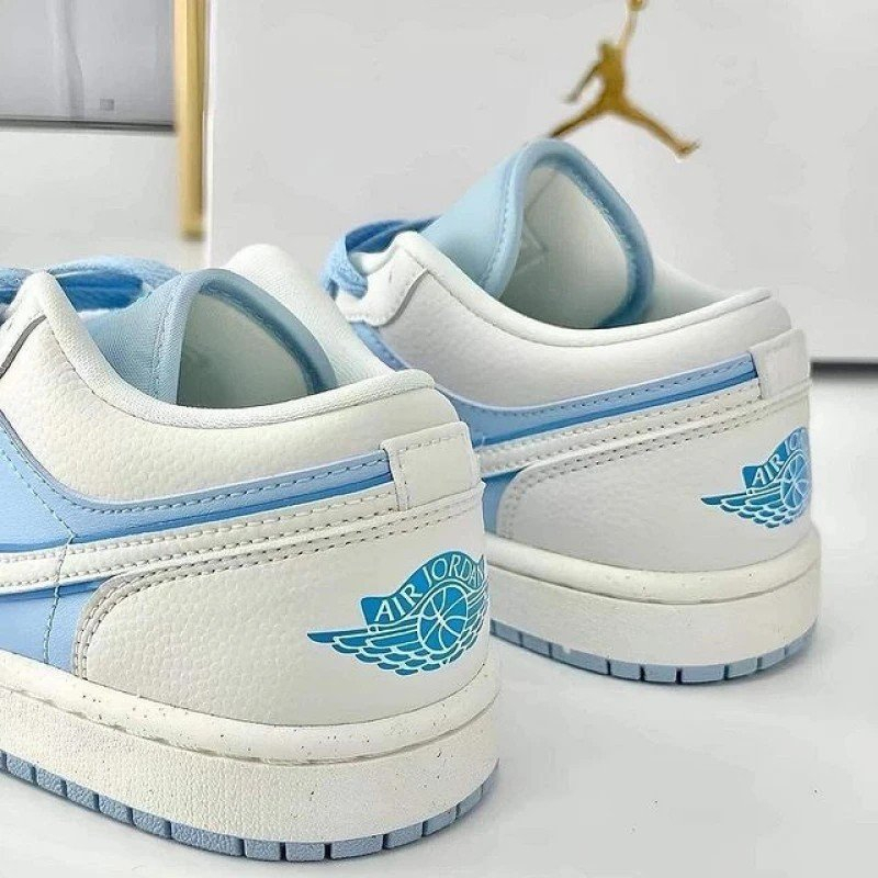 GIÀY THỂ THAO SNEAKER JD ICE BLUE, JD LOW XANH KEM THẤP CỔ NAM NỮ BẢN CAO CẤP