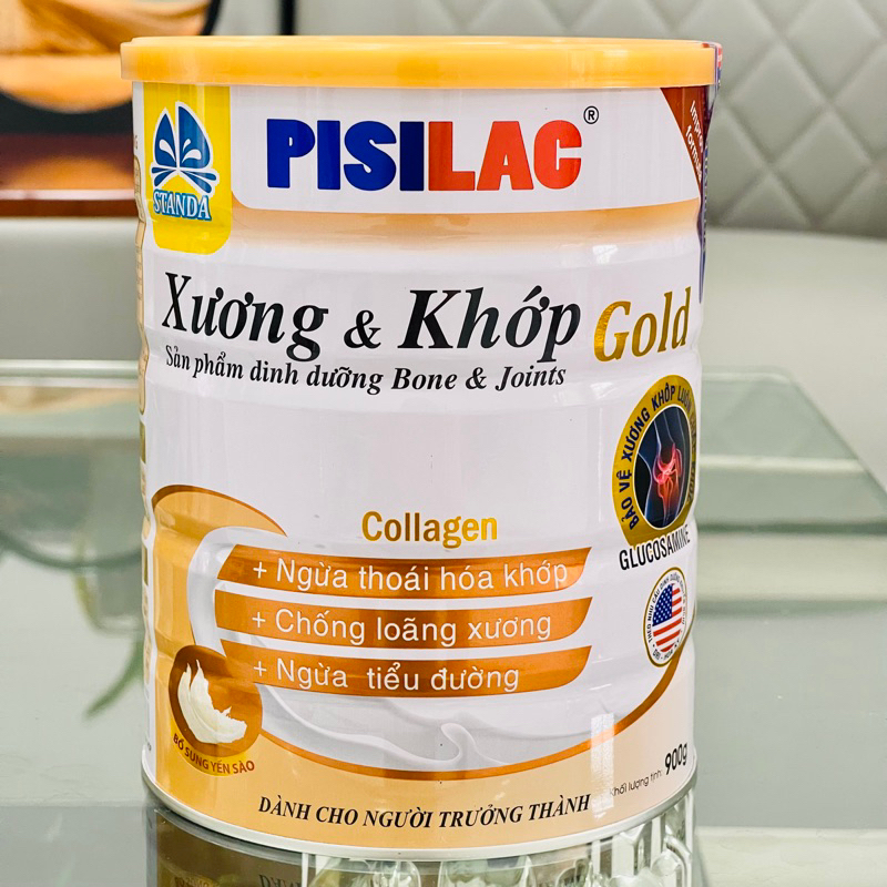 Sữa PISILAC XƯƠNG KHỚP 900G cho người loãng xương , đau nhứt xương khớp , tiểu đường
