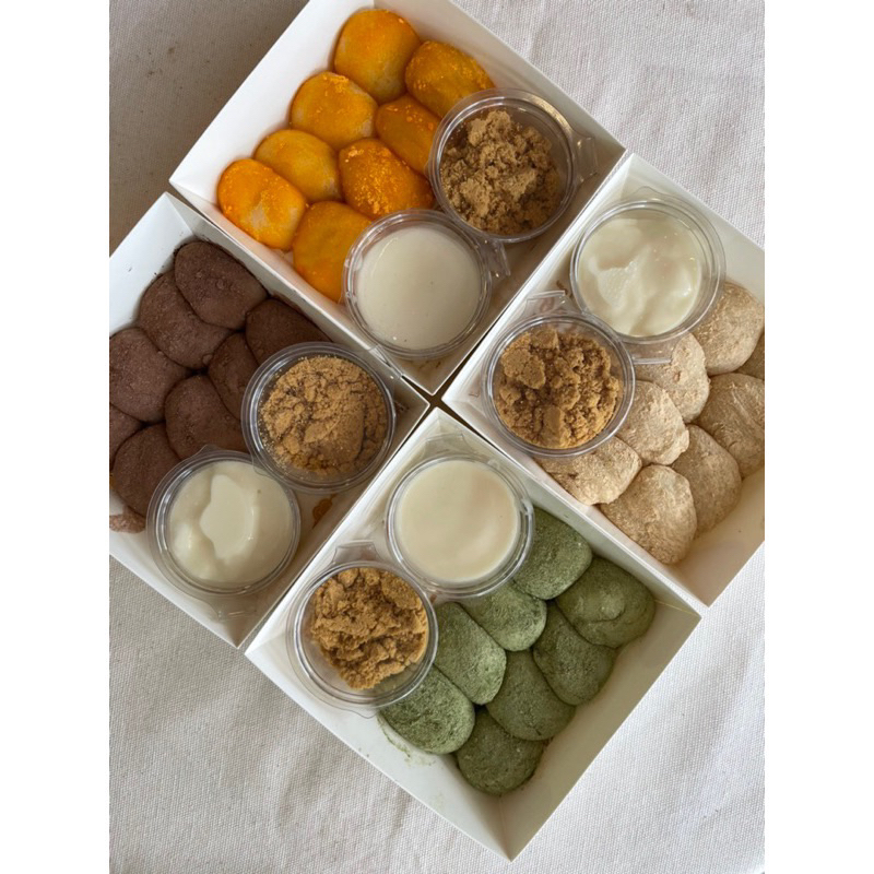 bánh mochi chấm kem sữa healthy it ngọt 20viên