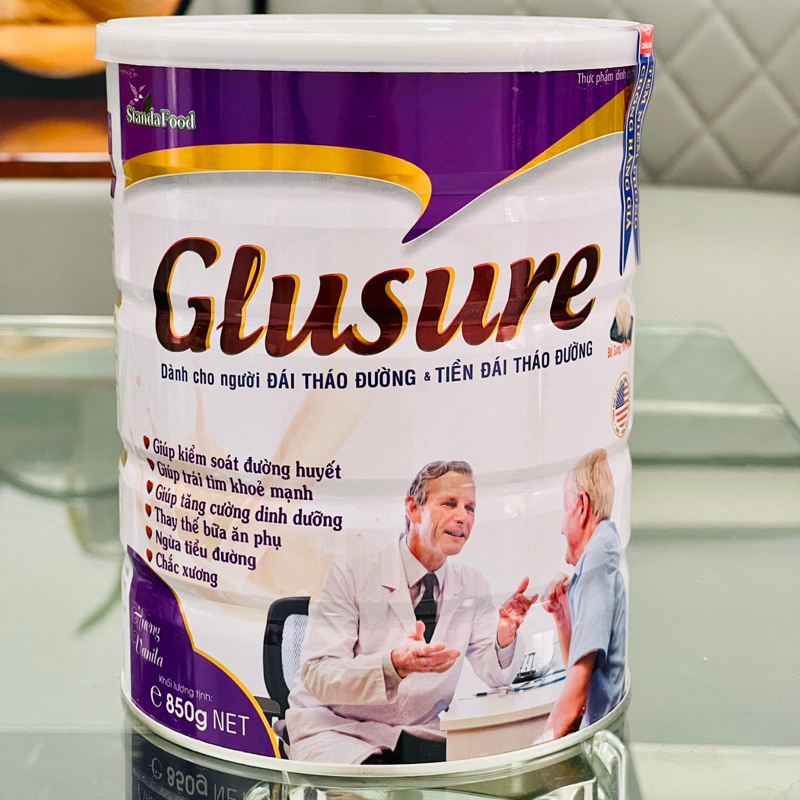 Sữa tiểu đường GLUSURE DÀNH CHO NGƯỜI BỆNH TIỂU ĐƯỜNG VÀ PHÒNG NGỪA TIỂU ĐƯỜNG