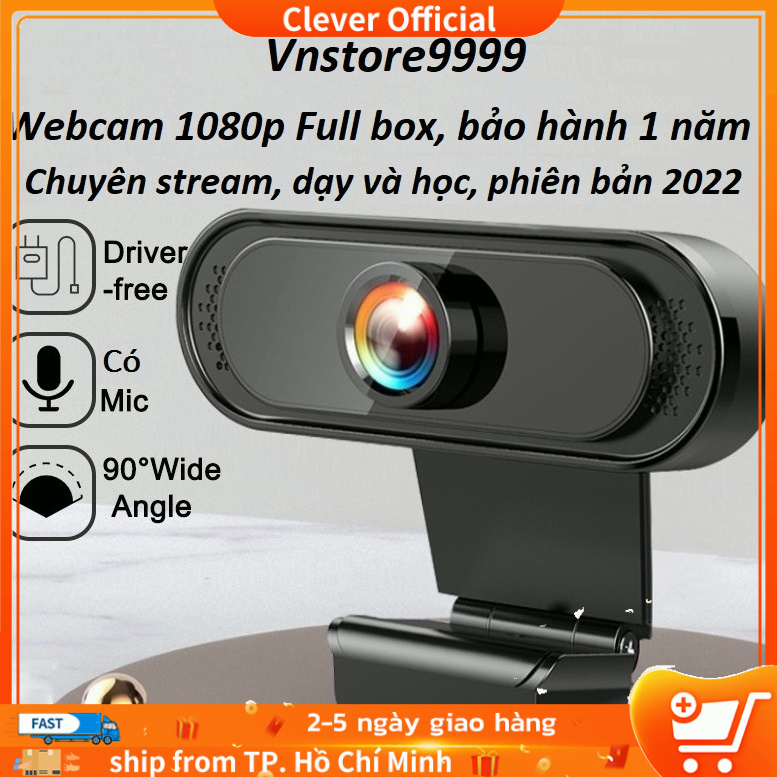 Webcam máy tính có mic full hd 1080p full box siêu nét dùng cho pc laptop | BigBuy360 - bigbuy360.vn