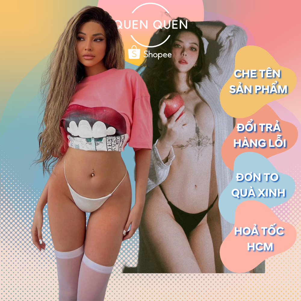 Quần Lót Lọt Khe QUENQUEN quần lót lọt khe hai mảnh sexy vải lụa mềm