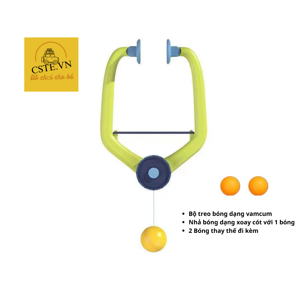 Bộ tập chơi bóng bàn gồm 4 bóng 2 vợt cho bé tập trong  nhà hoặc công viên giúp tăng khả năng phản xạ cho bé_A105.