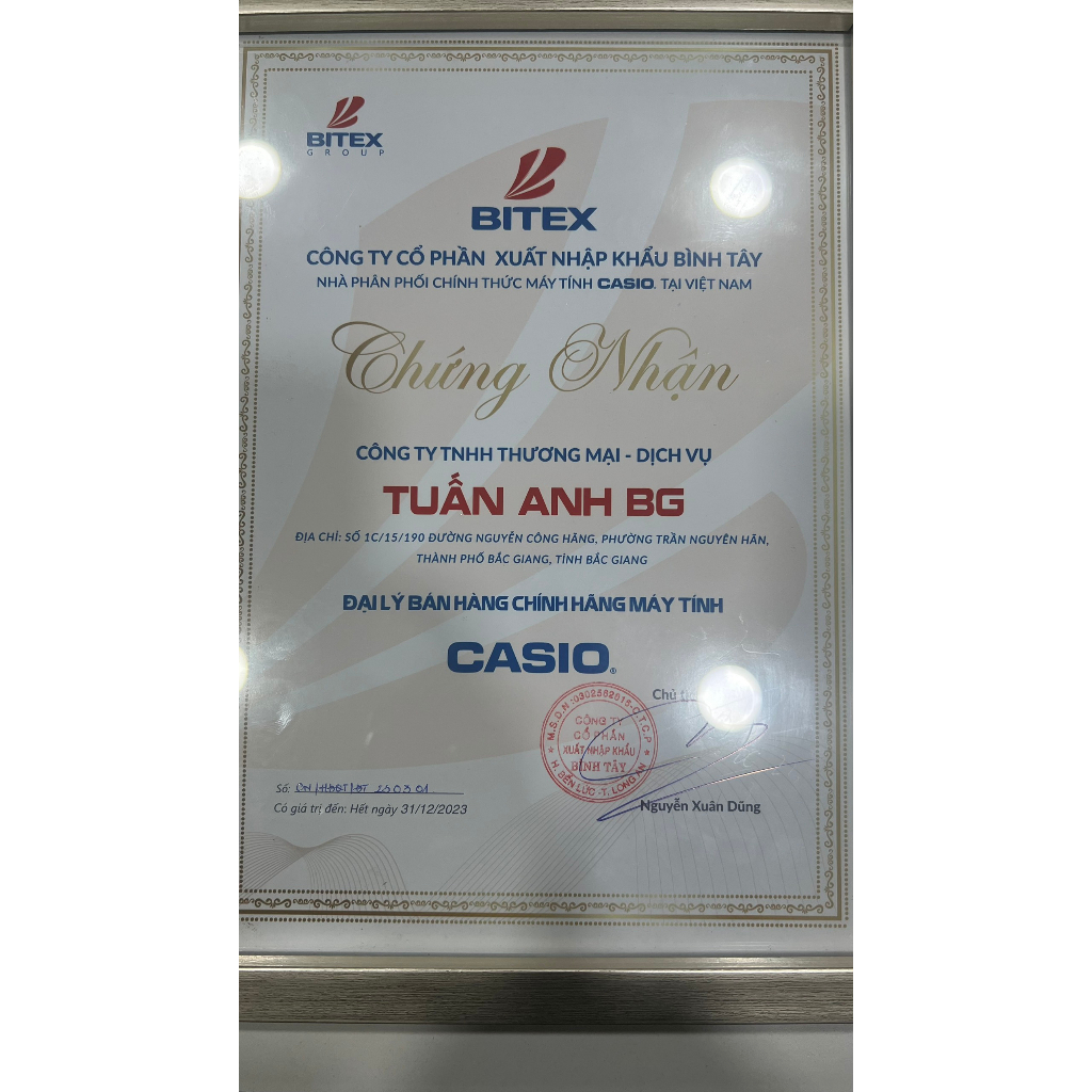 Casio fx 880 btg màu hồng chính hãng, bảo hành 7 năm