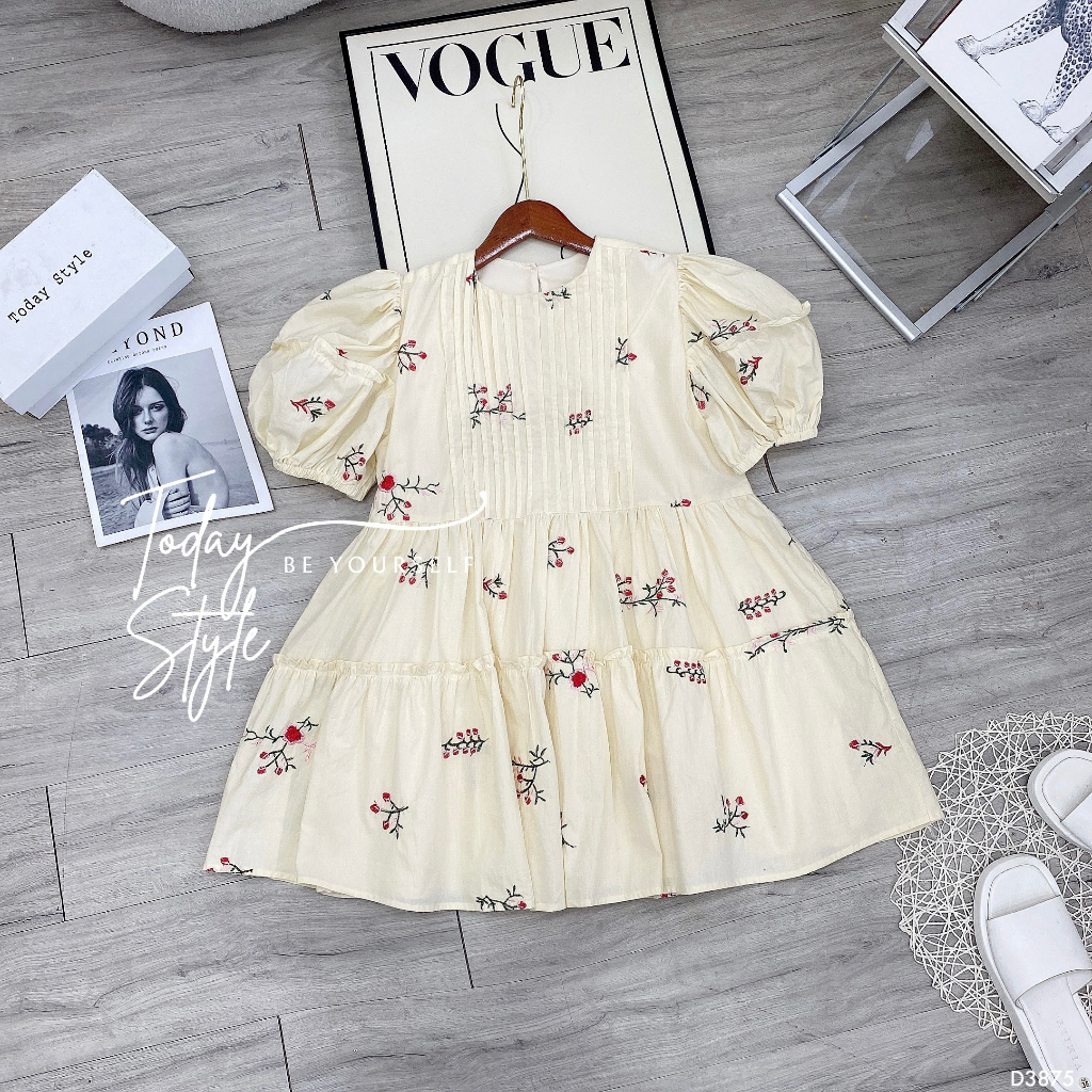 Đầm BabyDoll Tay Phồng TODAY STYLE D3875 Sang Chảnh
