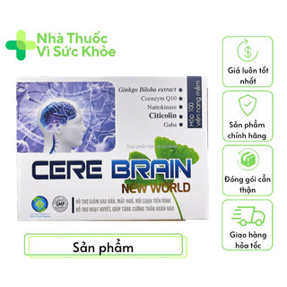 ✅[Chính hãng] Viên uống bổ não CERE BRAIN giảm đau đầu, mất ngủ, rối loạn tiền đình
